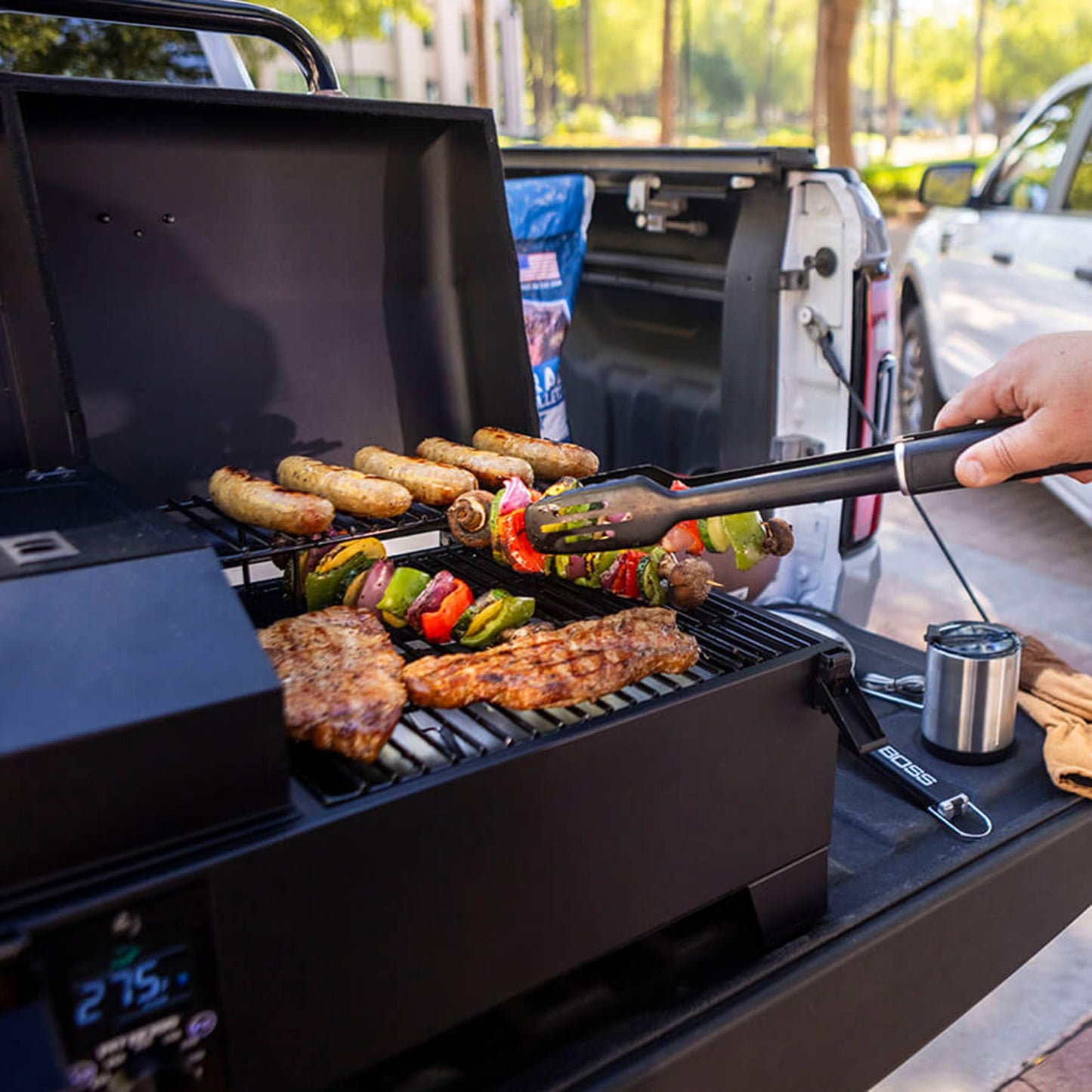 Pit Boss PB150PPG Table Top Wood Pellet Grill, Black - 11091