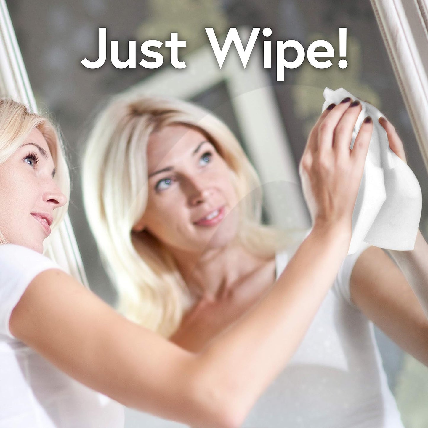 Windex Glass Cleaning Wipes - Ammonia-Free, Pre-Moistened, Fresh Crystal Rain Scent | 25 Count