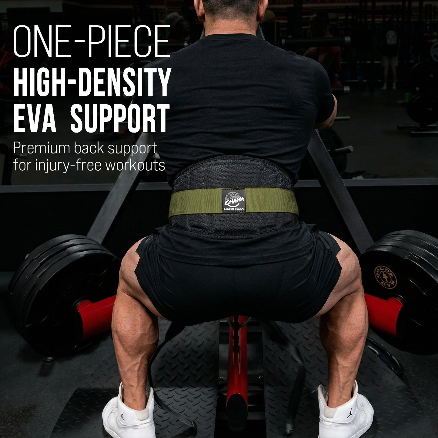 LSGCHAMA Belt for Belt Squats, Rack Attachment and Squat Machine,Heavy Duty Dip Belt Weighted Pull Up Belt for Workout
