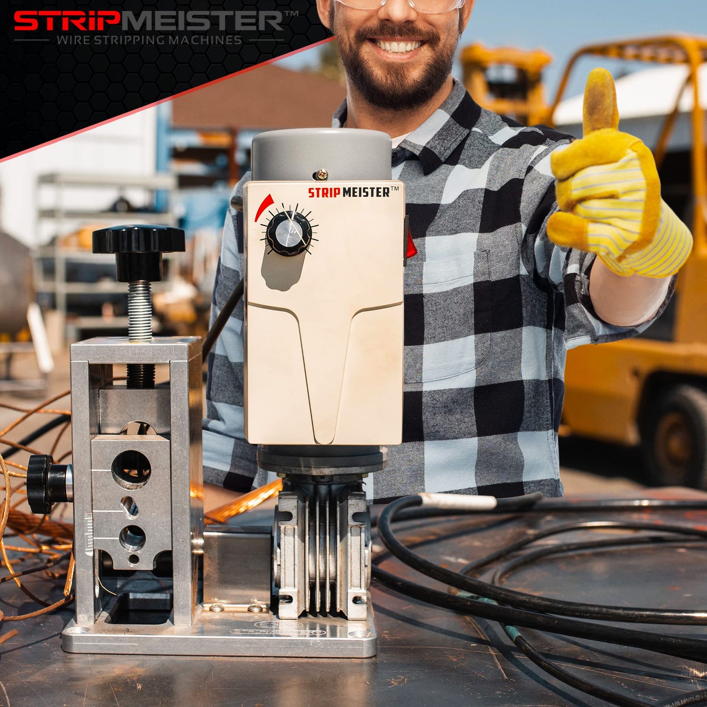 StripMeister E350x Wire Stripping Machine, Automatic Wire Stripper up to 500mcm: Complete Wire Stripping Solution with StripMeister E350x Blade Replacement