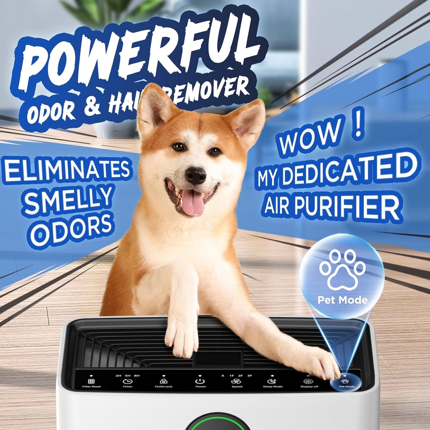 Skiennix Air Purifier - Large Room Coverage Up to 2200ft² with PM2.5 Sensor & Aromatherapy Function