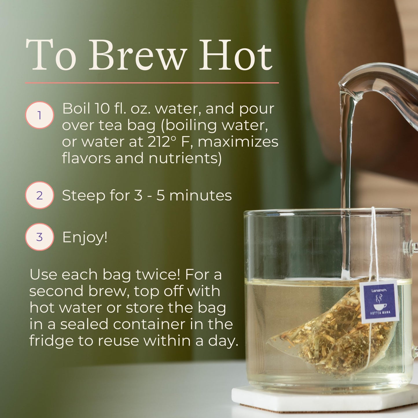 Lansinoh + HotTea Mama Milk's Up Lactation Support Tea with Fenugreek, Fennel, Anise Seed, Caffeine-Free, Sugar-Free, Postpartum Essentials for New Moms, Includes 14 Tea Sachets