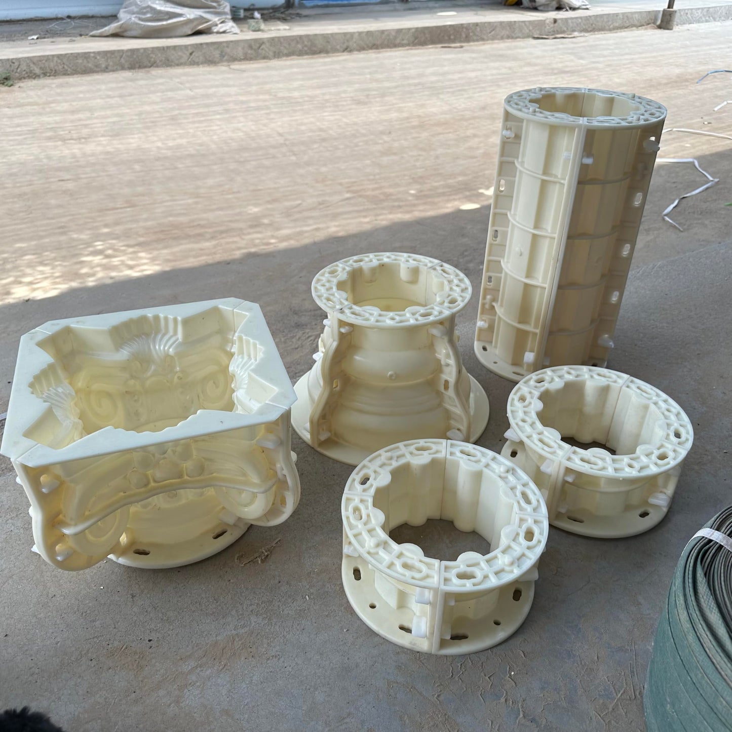 HaiAng Mould Roman Column Mold Cement Round Column European Villa gate Plastic Building Template Smooth Round Column Mold 15 Diameter Height 100cm/39.37in, White, HA001a