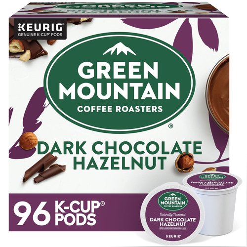 Green Mountain Coffee Roasters Dark Chocolate Hazelnut Coffee - 96 Keurig Single Serve K-Cup Pods