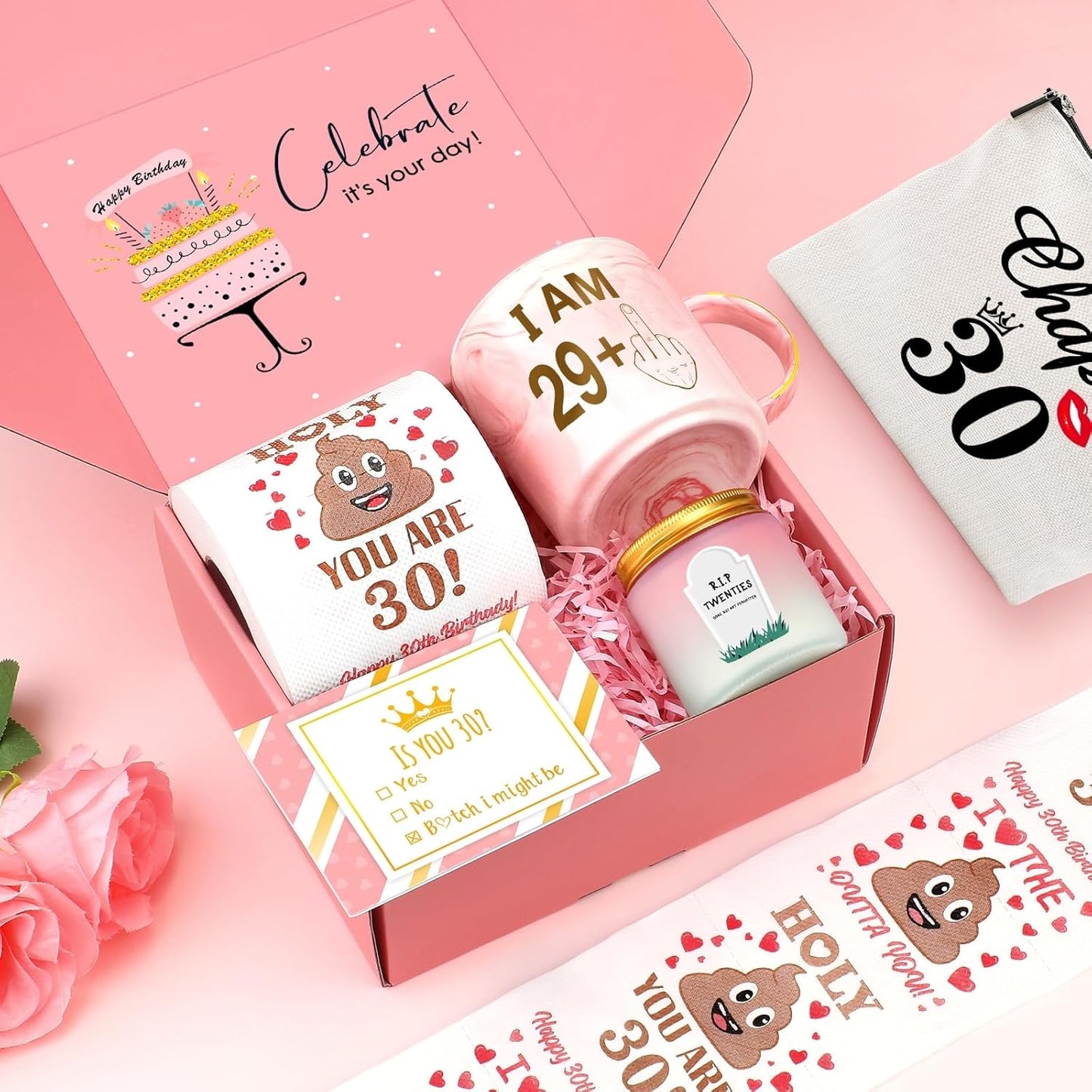 Regine Switzerland 30th Birthday Gifts for Women | Funny Coffee Mug & Makeup Bag Set