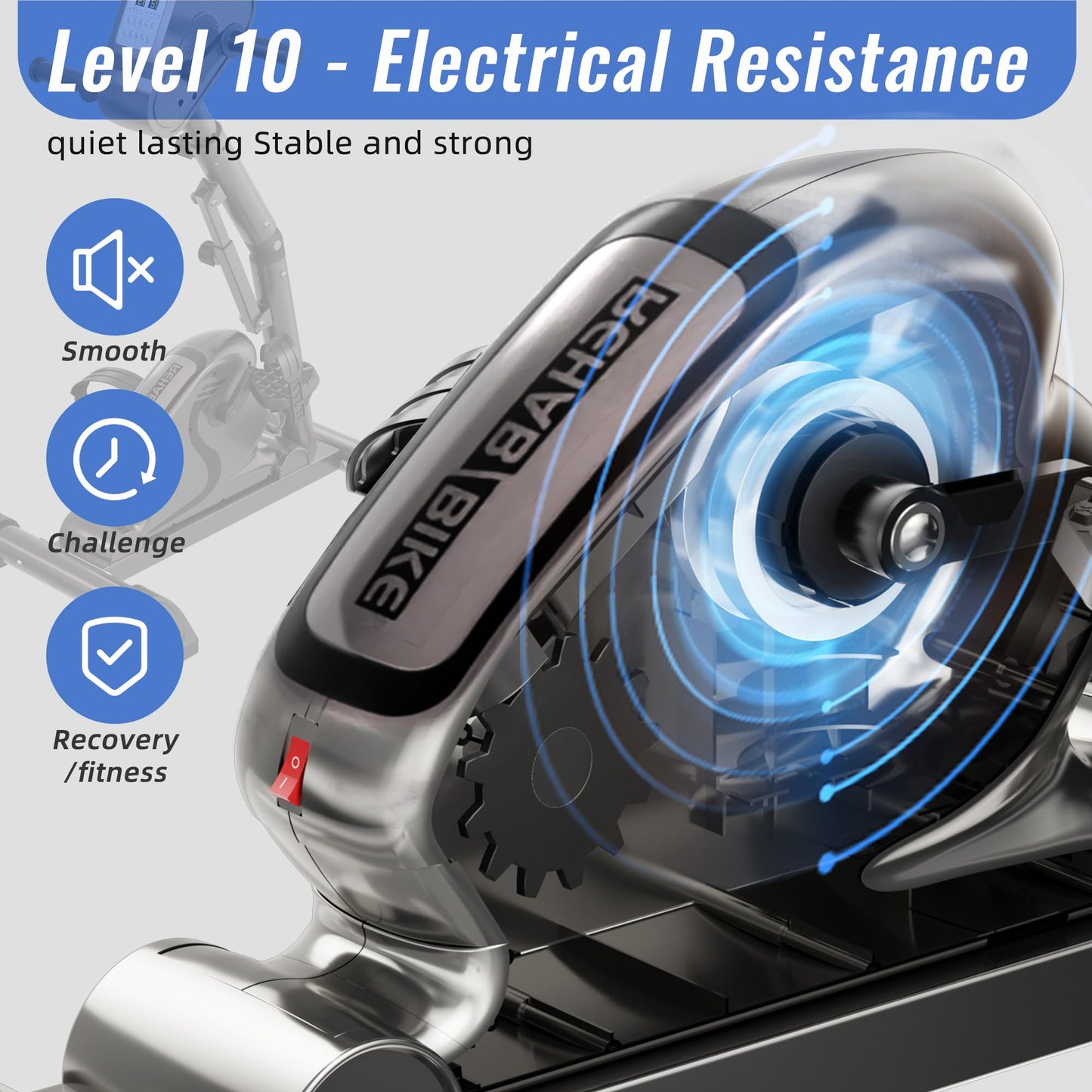 HNLIY Legs Arms Electric Exercise Bike Active Passive Knee Pedal Trainer Physical Therapy Assisted Rehabilitation Home Fitness Equipment For Seniors