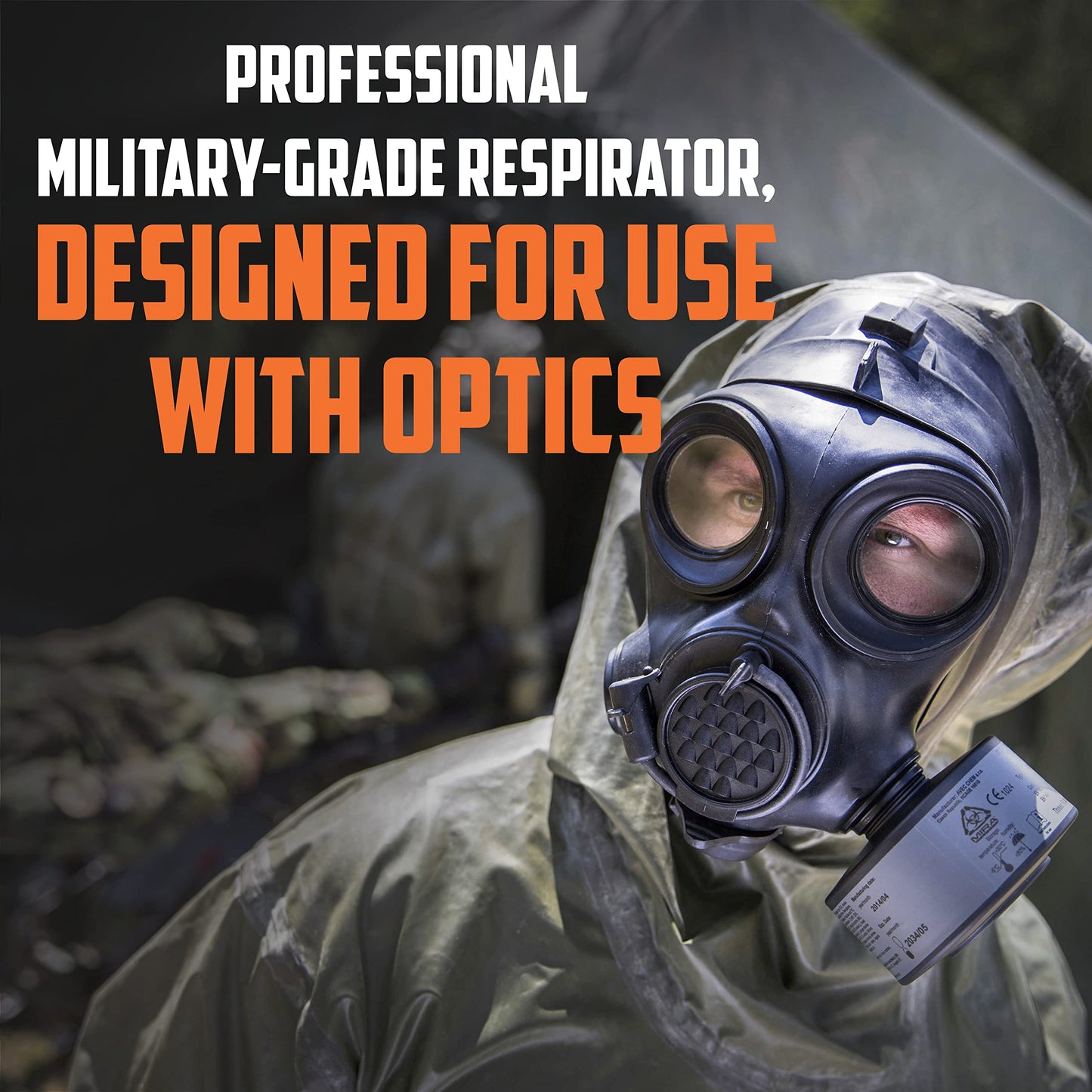 MIRA Safety CBRN Full Face Reusable Respirator-Mask Gas Mask (CM-7M Mask WITH Drinking System)