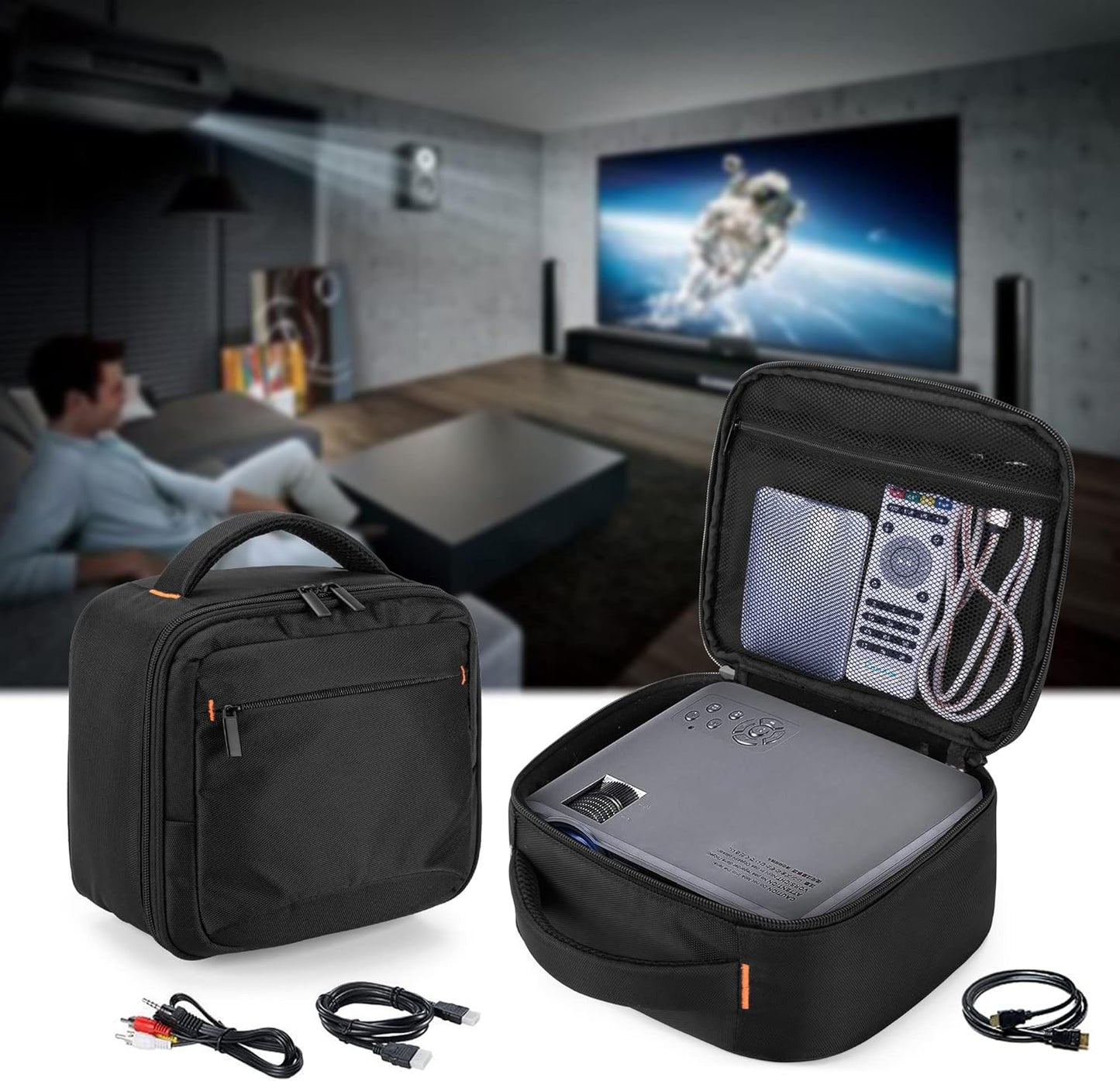 Mini Projector Carrying Bag for DR.J and QKK Projectors