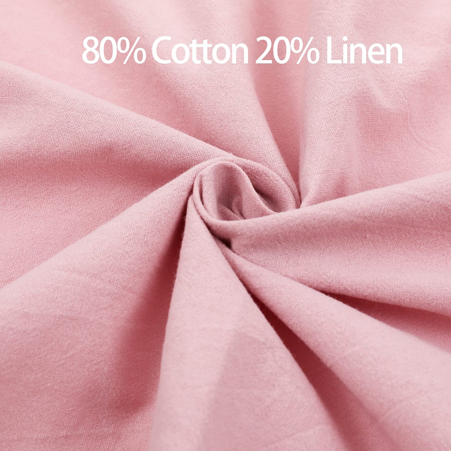 Tobyan Soft Cotton Linen Apron - Retro Linen Art Apron, Adjustable Casual Apron with Towel, Great for Florist, Coffee House and Kitchen (Pink)