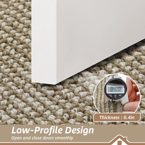 BEQHAUSE Dirt Trapper Door Mat - Non-Slip, Washable, Absorbent 32" x 48" Light Beige Entrance Mat