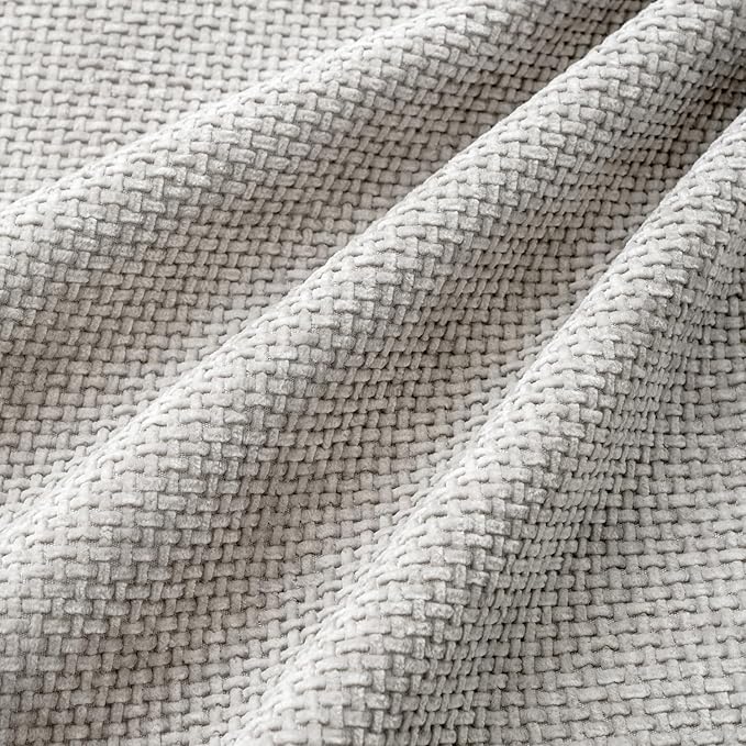 MIULEE Pack of 4 Couch Throw Pillow Covers 20x20 Inch Light Gray Soft Decorative Chenille Pillow Covers Farmhouse Accent Cushion Covers for Boho Spring Home Decor Sofa Bedroom Living Room