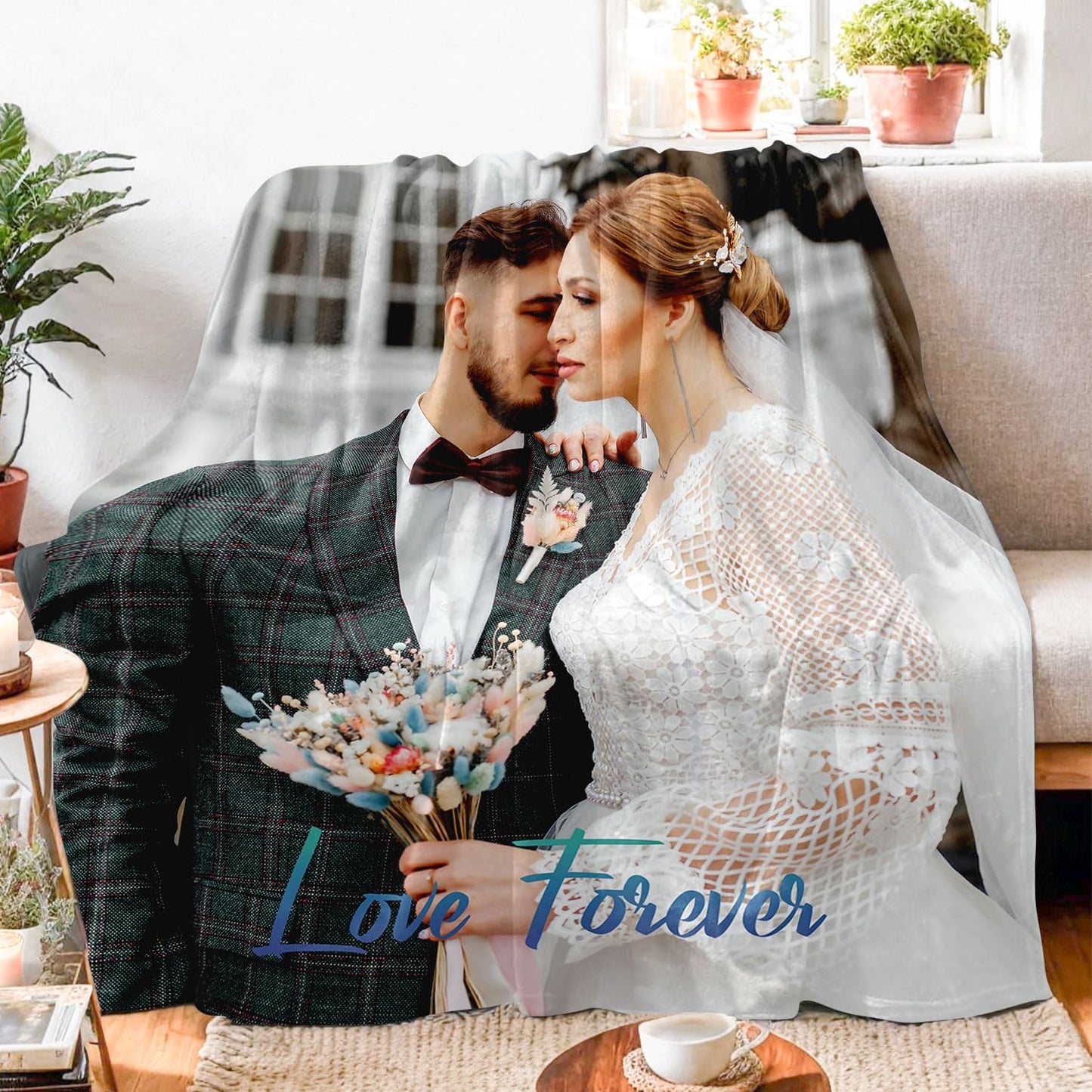 Skiennix Custom Photo Blanket - Personalized Throw for Mother's Day, Christmas & Birthdays | Ships Next Day