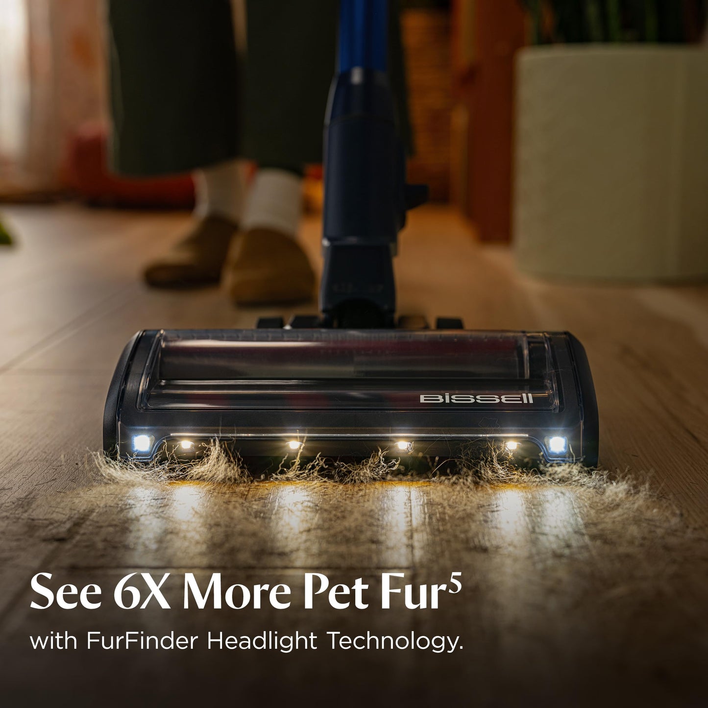 Bissell PowerClean DualBrush 280W Self-Standing Cordless Vacuum, DualBrush & AutoAdapt Tech, Self-Cleaning Brush Roll, Strong Suction, Removeable Battery, Upholstery Tool & Bright Headlights, 4196K