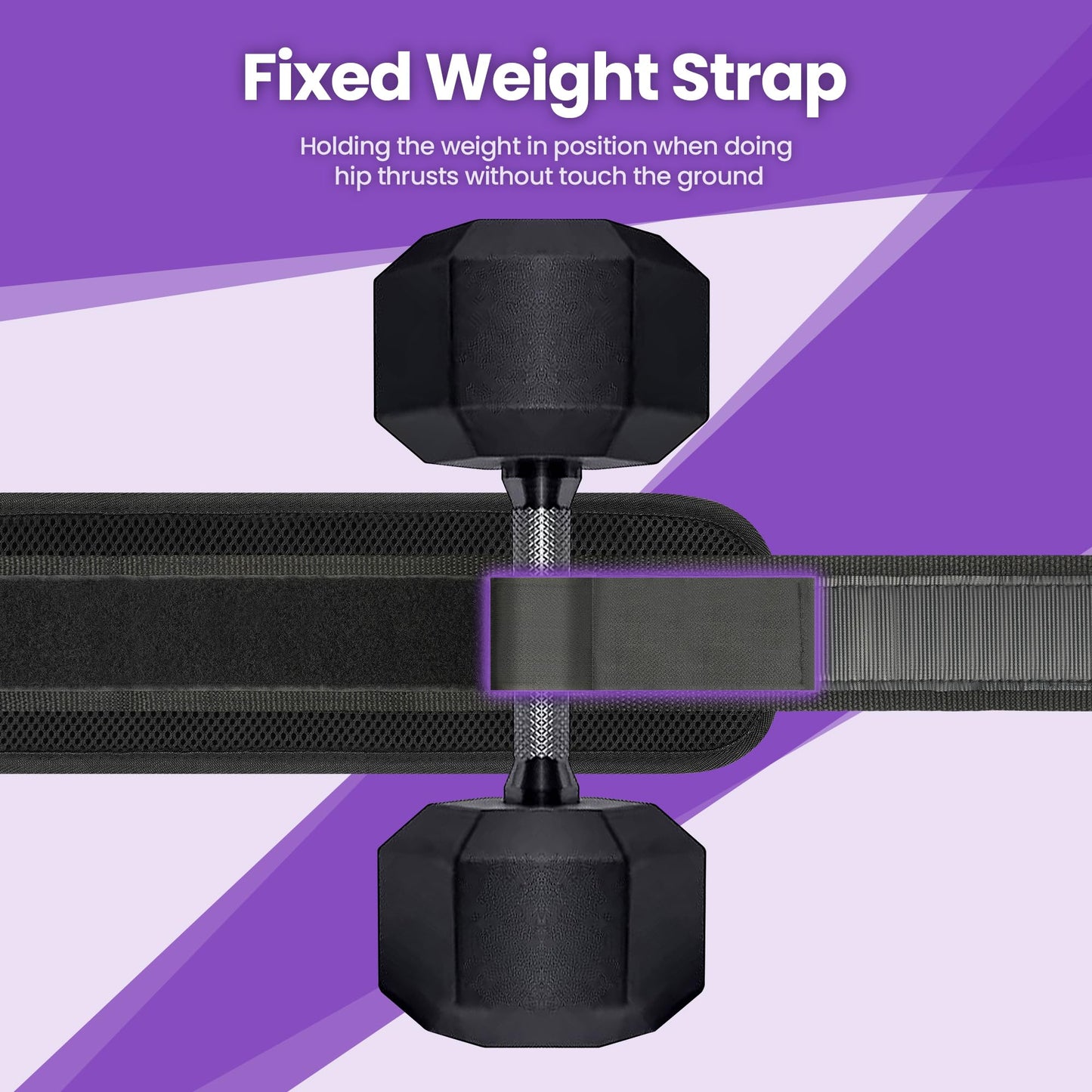 Balency Hip Thrust Belt for Dumbbells & Kettlebells - Slip-Resistant Padding, Perfect for Gym & Home Workouts