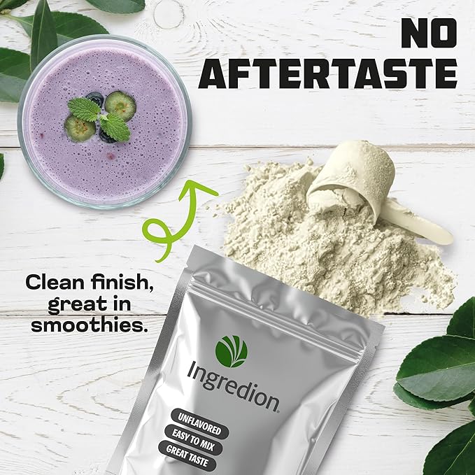 Pea Protein Powder ??44 lb Plant-Based Protein ??Isolate Powder for Beverages, Snacks, Shakes ??Clean, Unflavored Taste ??Diet-Friendly and Easy to Digest ??Resealable Pouch