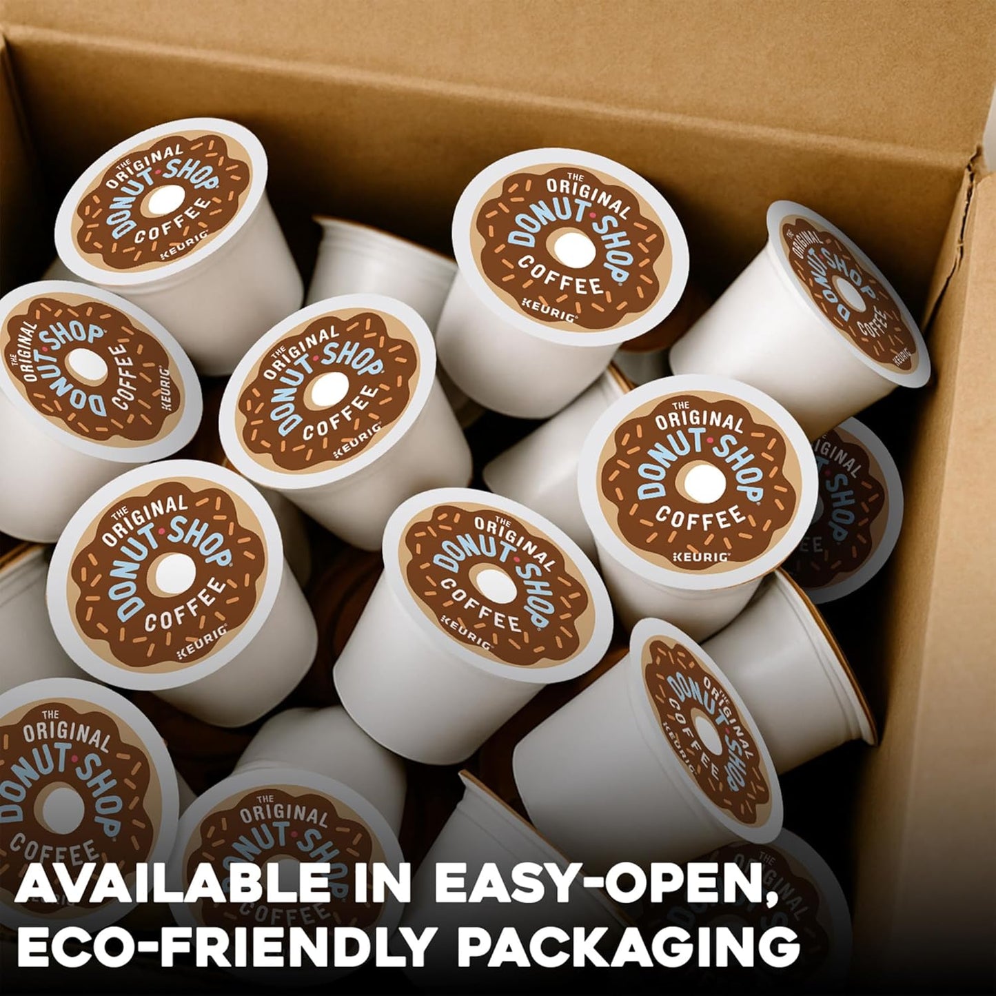 Original Donut Shop K-Cup Pods - Medium Roast Coffee, 72 Count | Single-Serve Convenience