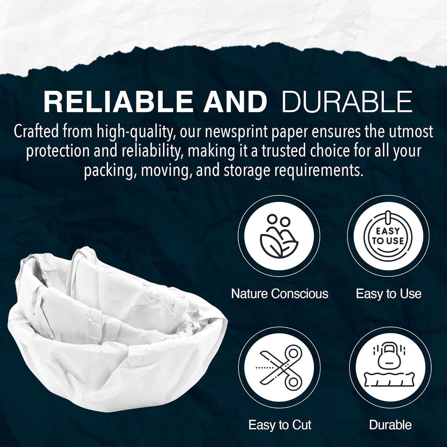 Regine Switzerland Packing Paper Sheets - 100 Small White Sheets for Moving & Shipping | 13 x 12 Inches