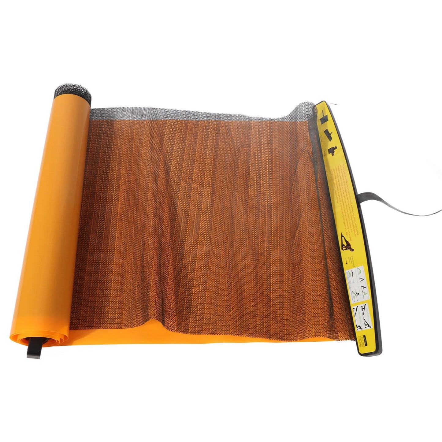 ZAICOLER Exercise Slide Board, 2 Meter Multifunctional Sliding Board for Workout Training with PE PP EVA Material, for Indoor Outdoor Fitness Strength Balance Speed Training Orange