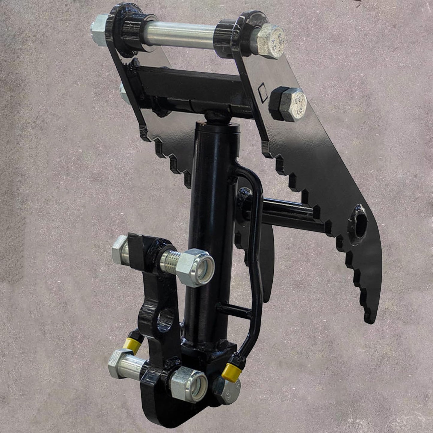 DANWIWEE Hydraulic Thumb Clip for Mini Excavators, with 2*M14 Hoses and Screws, Small Digger Attachments fit Most of up to 2 tons