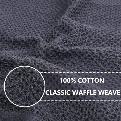 Homaxy Kitchen Dish Cloths - 100% Cotton Waffle Weave, Ultra Soft & Absorbent, 12x12 Inches, 8-Pack, Multicolor