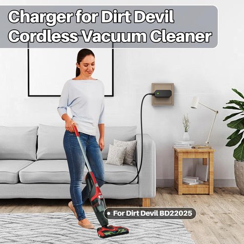 DC Charger for Dirt Devil Versa Stick Vacuum Compatible with Dirt Devil Versa Cordless Vacuum BD22025 BD22050 BD30025 BD22052 BD30025BFD BD10315B 440008693 440013094 Stick Vacuum Cleaner Power Cord
