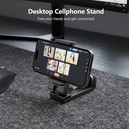 MiiKARE Universal Airplane Travel Phone Holder - 360° Rotation Hands-Free Mount for Easy Access