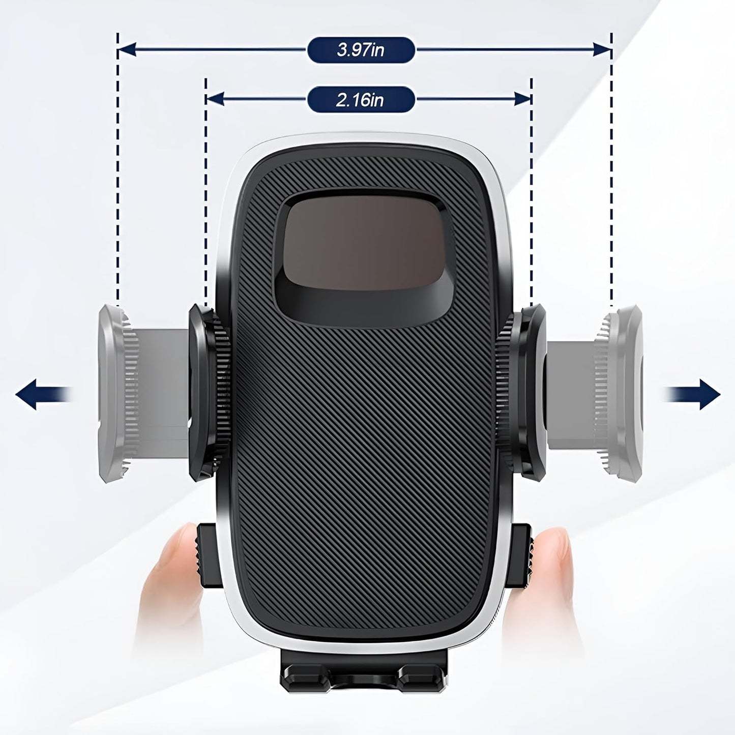 Bittwee 360 Car Phone Holder, Rotation Strong Suction Vehicle Dashboard & Windshield Cellphone Mount, Stable Adjustable