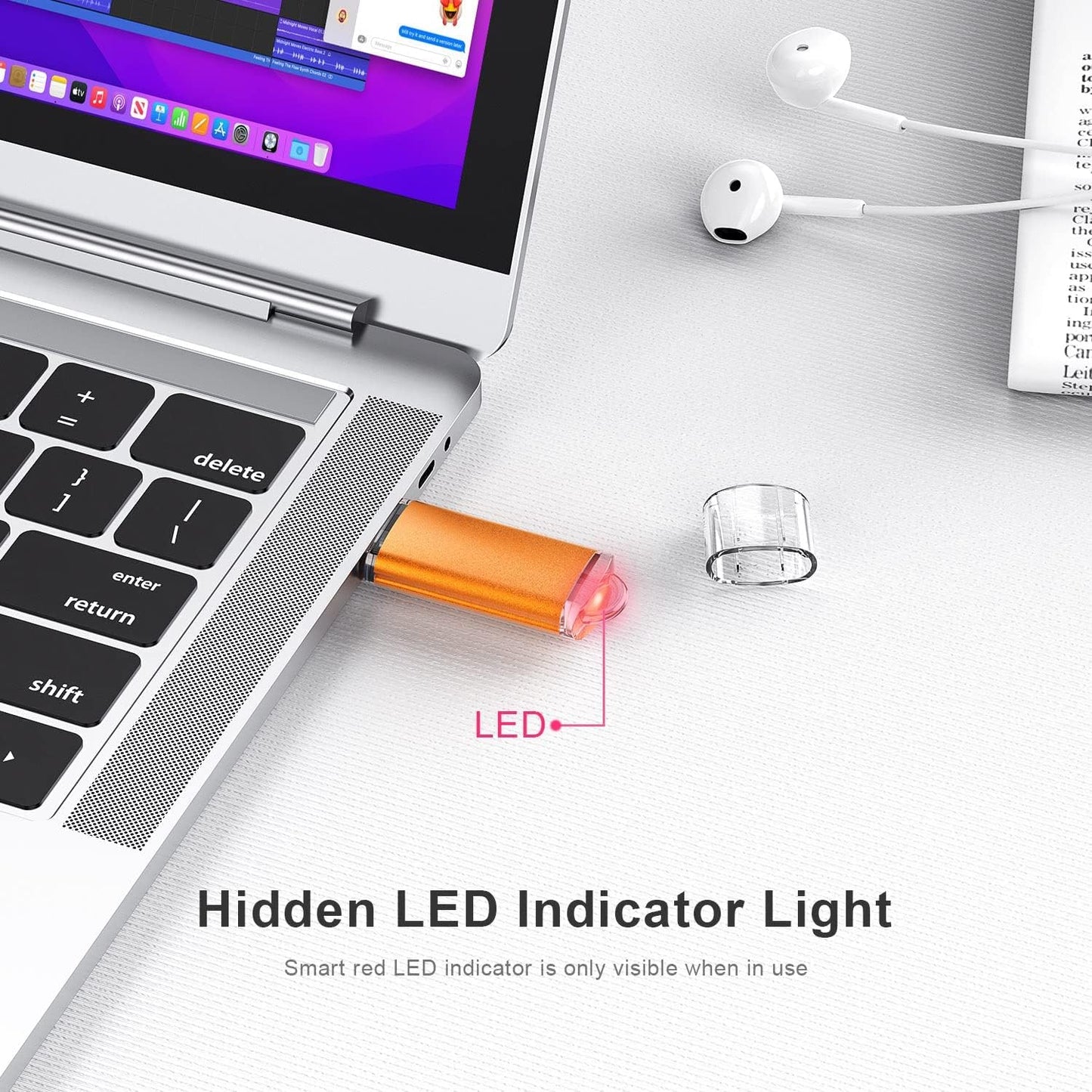 K&ZZ 4GB 5 Pack 2.0 4G USB Flash Drive USB Memory Sticks Flash Drives Easy-Storage Thumb Drive Gig Stick Zip Drive Pen