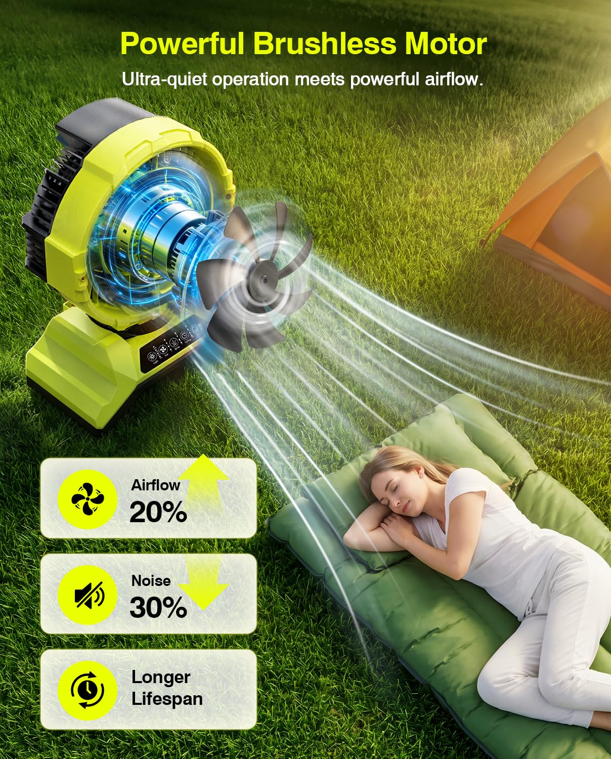 TaskStar 13" 8 Gal Outdoor Misting Fan, Rechargeable 30000mAh Misting Fans for Outside, 7-30H Runtime, Remote Control & Oscillation, Portable Cooling Fan for Patios Camping Garage Golf Sports Travel