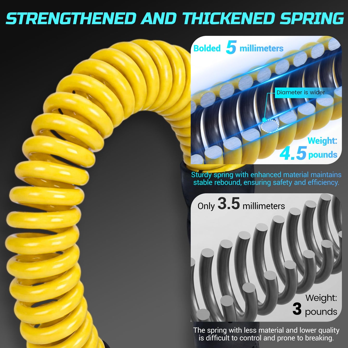 Weighted Cordless Battle Ropes for Home Gym & Apartment with 3 Adjustable Resistance Levels-Ropeless Battle Ropes for Strength Training,HIIT,Full Body Exercise Includes Workout Guide & Storage Bag