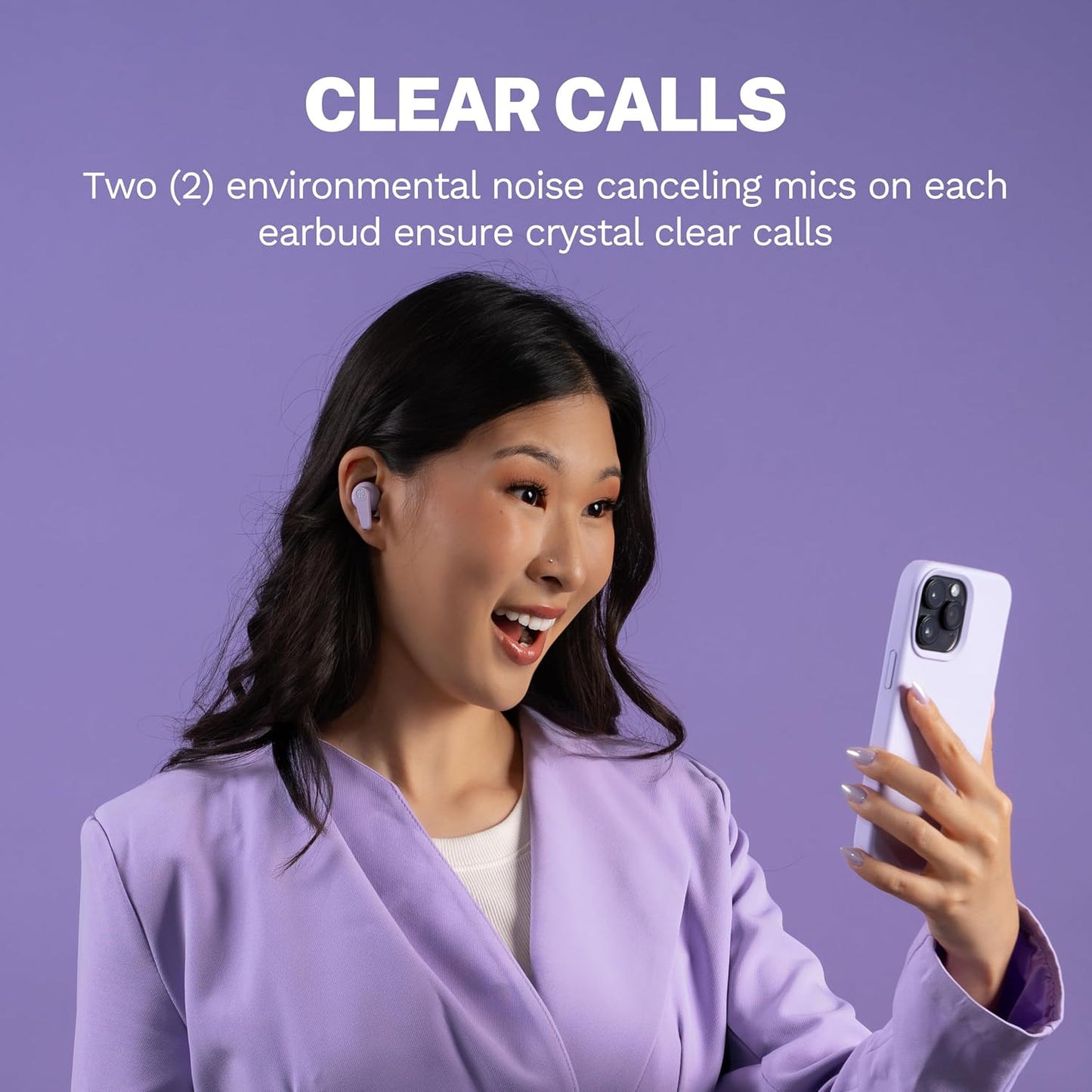 26+ JLab Go Pods ANC True Wireless Bluetooth Earbuds & Charging Case, Hybrid Active Noise canceling + Be Aware for Safe