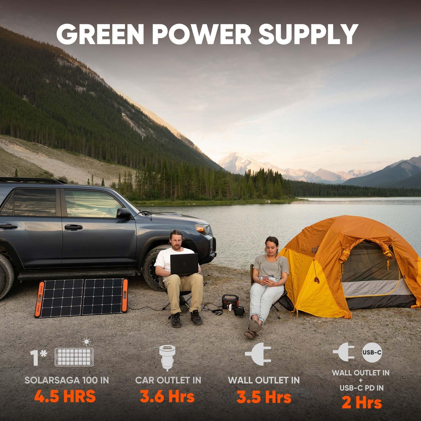 Jackery Portable Power Station Explorer 300, 293Wh Backup Lithium Battery with 40W Solar Panel, 110V/300W Pure Sine Wave AC Outlet, Solar Generator for Outdoors Camping Travel Hunting Blackout
