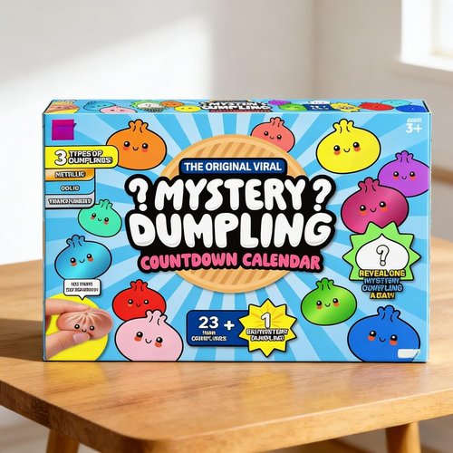 Dumpling Squishy Advent Calendar - 24-Day Mystery Countdown for Stress Relief & Fidgeting Fun