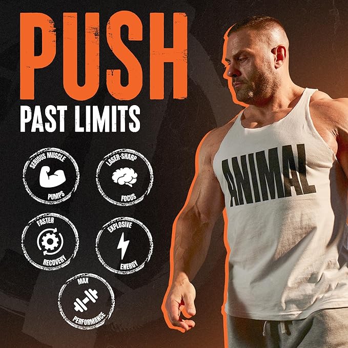 Animal Fury Pre Workout Powder ??Blue Ice Pop, 350mg Caffeine, BCAA Amino Acids, 2g Beta Alanine, Citrulline & Tyrosine, Energy, Focus, Strength, Endurance, Preworkout for Men & Women, 30 Servings