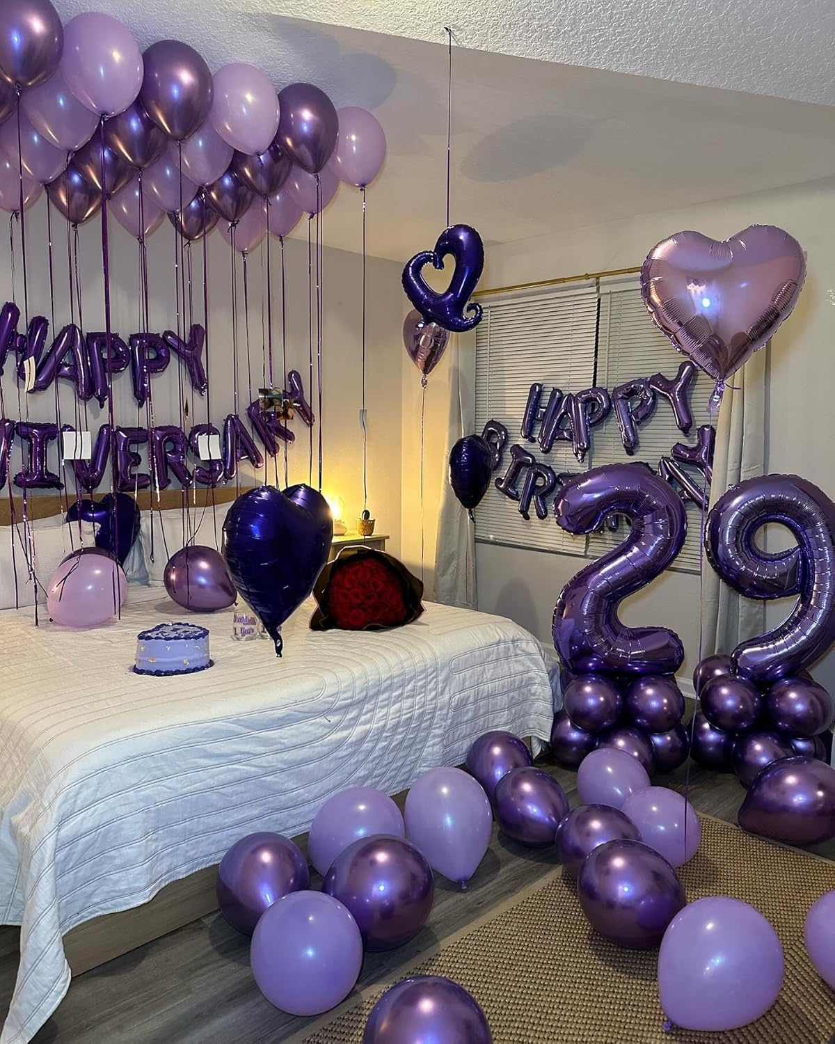 Purple Number 1 Balloon - 40 Inch Shiny Decoration for Baby Boy/Girl First Birthday Party