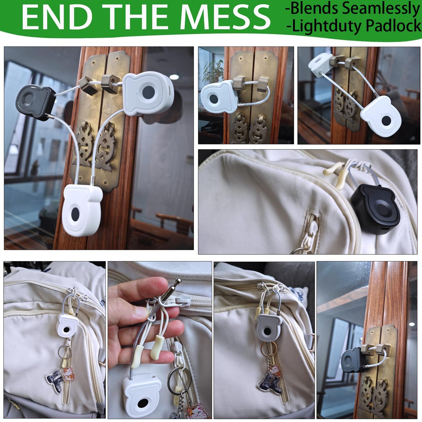 Bstsilver Fingerprint Padlock, 20-User Biometric Lock with Emergency USB Key & Code for Gym Locker, Luggage, Backpacks, Keyless Lock for School, Office, Travel, Dorm, Cabinet, Toolbox & More Indoor