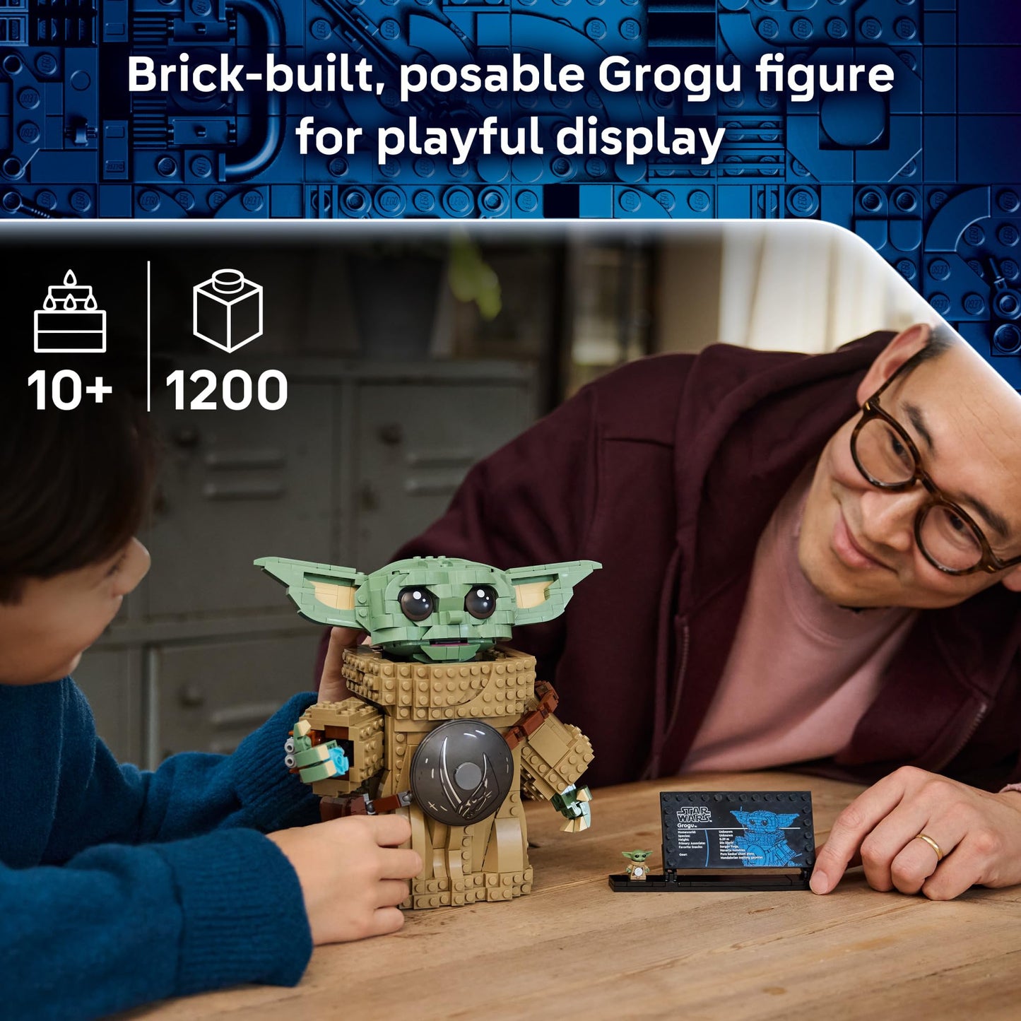 LEGO Star Wars Grogu (Mandalorian Apprentice) Building Toys - Build and Display Set for Boys & Girls, Ages 10+ - Star Wars Gifts for Kids - 75446
