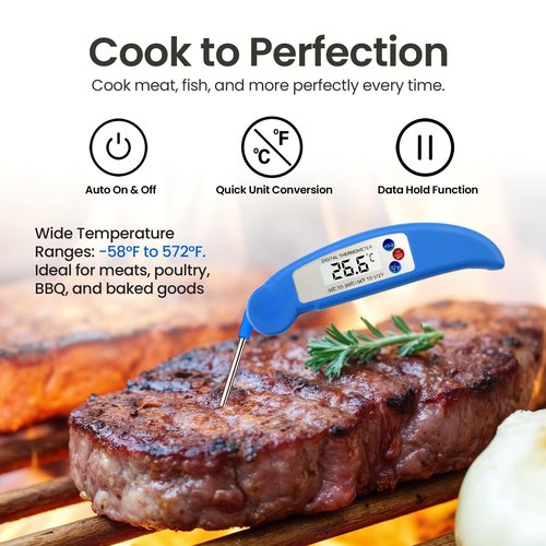 Large Cutting Board - XL Deluxe Meal Prep System with Meat Thermometer, Juice Groove, Spikes, Drip Tray & Removable BPA Free Cutting Board - Patented Multi-Feature Design Carving Board - Kitchen Gifts