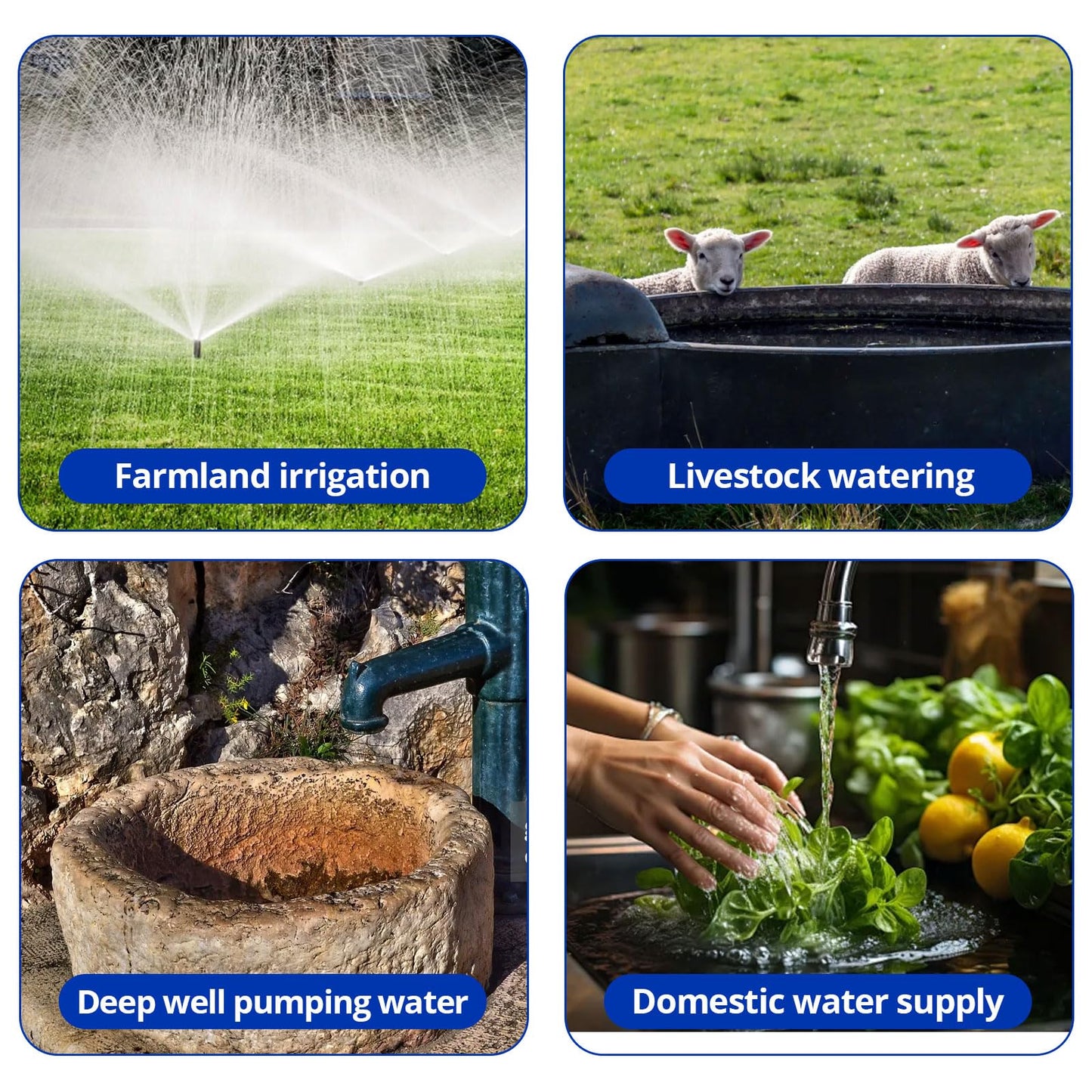 GarveeTech 1.75 Hp Shallow Well Jet Pump, 2070GPH Cast Iron Above Ground Booster Water Transfer Pump, Depth Up to 25 ft, 115V/230V Dual Voltage 60Hz, for Draining Irrigation Lawn Farm Water Removal