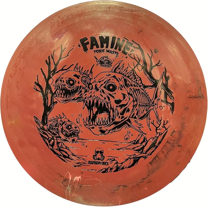 DOOMSDAY DISCS Famine Long Distance Driver | Excellent Flight for All Disc Golf Players | Long-Lasting Plastic