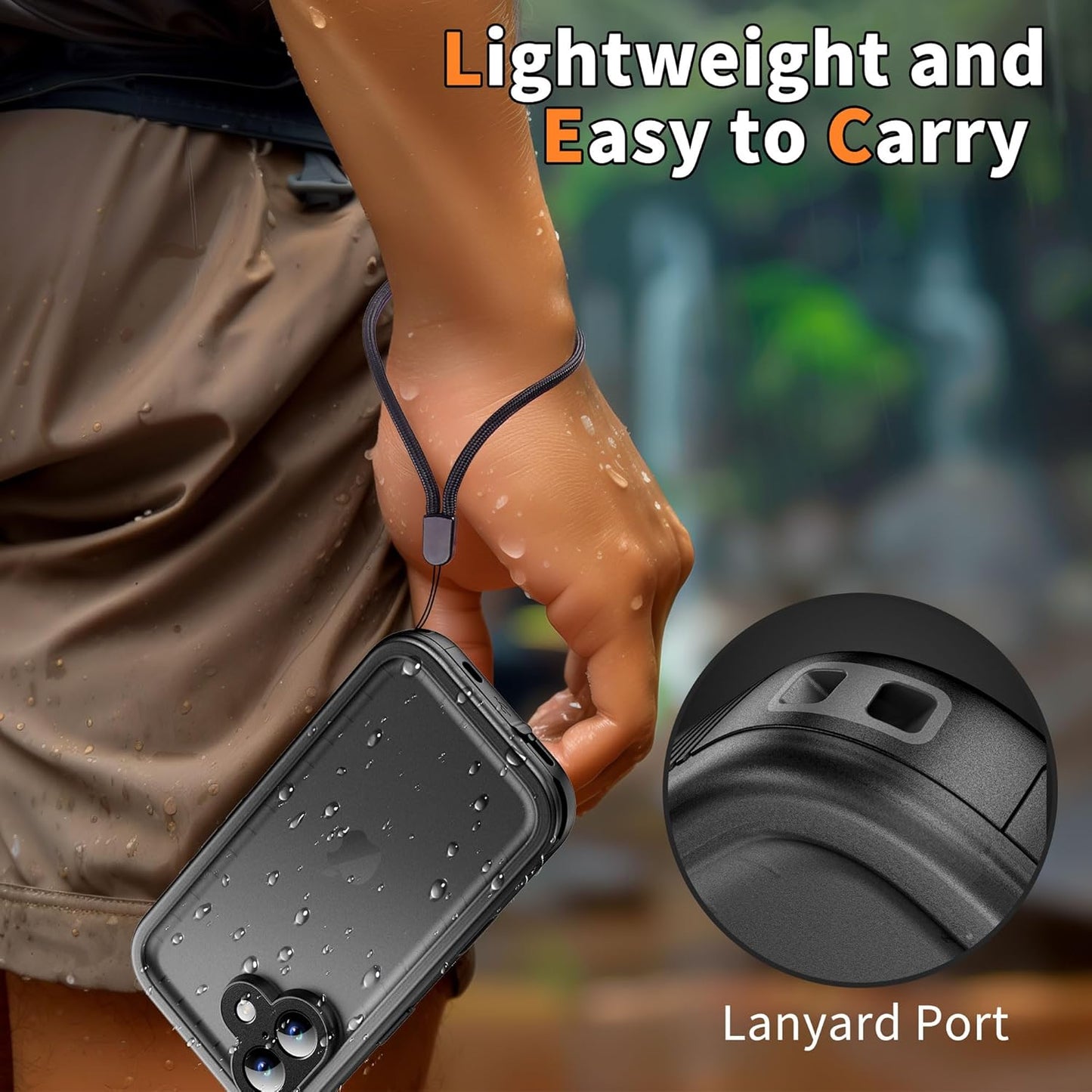 Cozycase 17 360 IP68 TOP Waterproof Case for iPhone - Military Heavy Duty Shockproof Full Body with Screen Camera