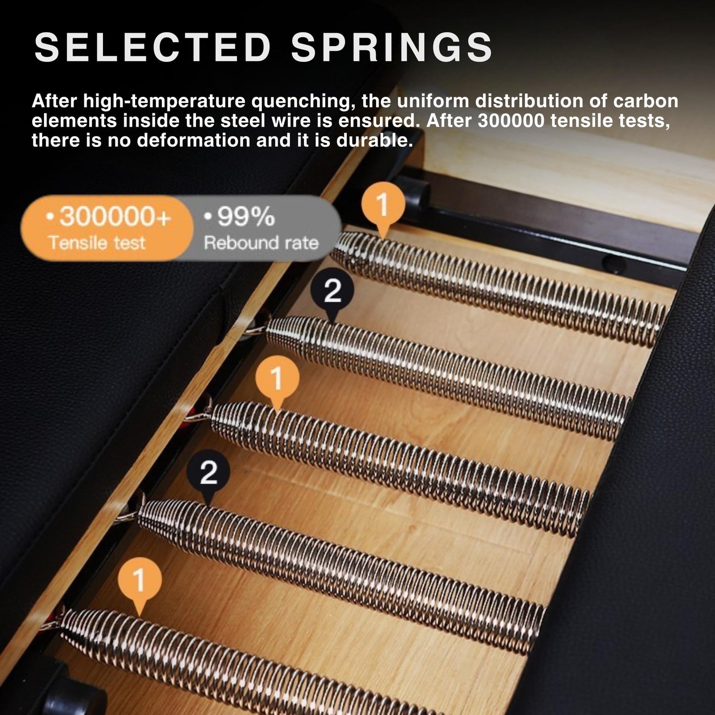 BIOCOR MAX4.0 Pilates Reformer, Wood Pilates Machine with Pilates Ring, Yoga Bands & Jumpboard, High-Resistance Springs, Foldable Pilates Equipment for Home Workouts up to 800 lbs Weight Capacity