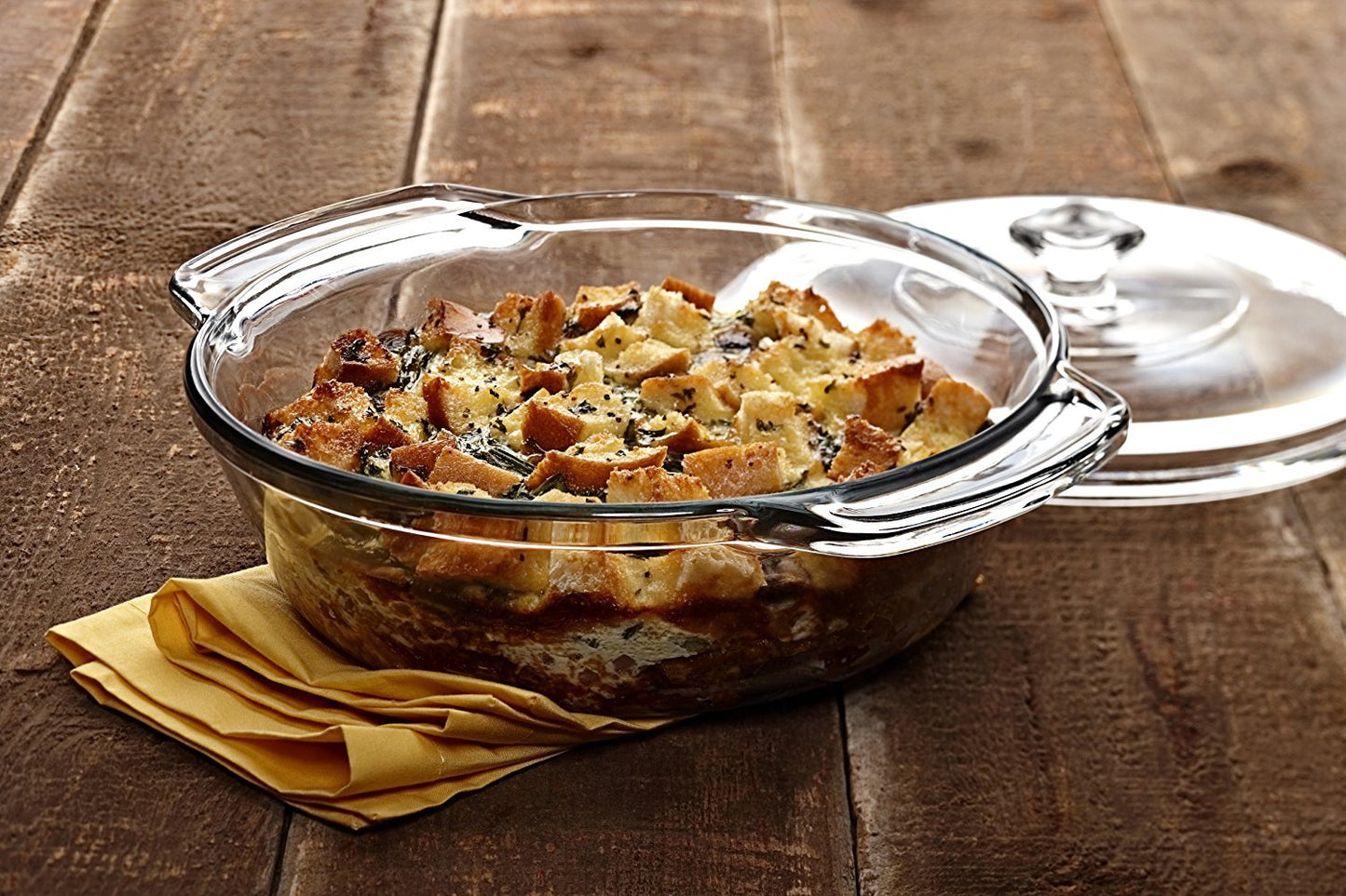 Anchor Hocking 2 quart Glass Casserole Dish, Clear