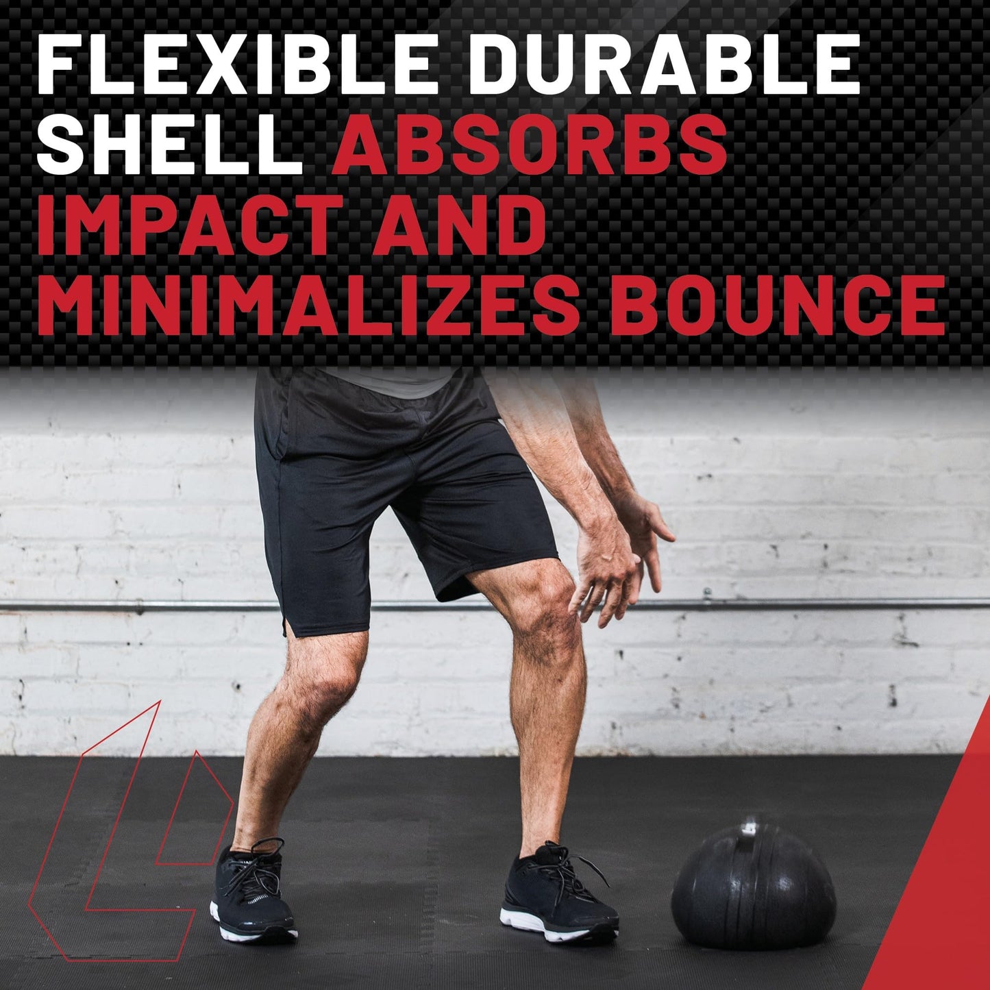 Lifeline Fitness Weighted Slam Ball - Easy to Grip Slam Ball for Home Gym and HIIT Workouts - 8 lb.
