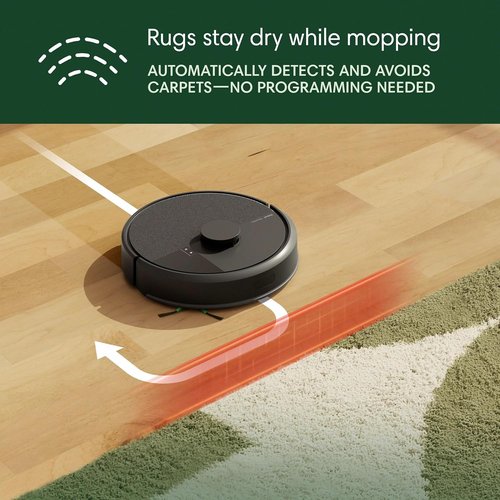 iRobot Roomba 105 Robot Vacuum & Mop - Powerful Suction, LiDAR Navigation, Self-Charging, Multi-Cleaning Modes