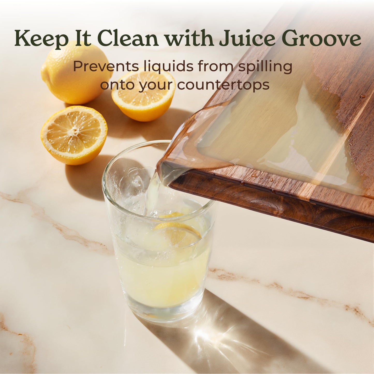 Smirly Non Toxic Teak Cutting Boards for Kitchen [1.2" Thickness][17"Extra Large] Cutting Chopping Board with Deep Juice Groove Heavy Duty & Easy Clean