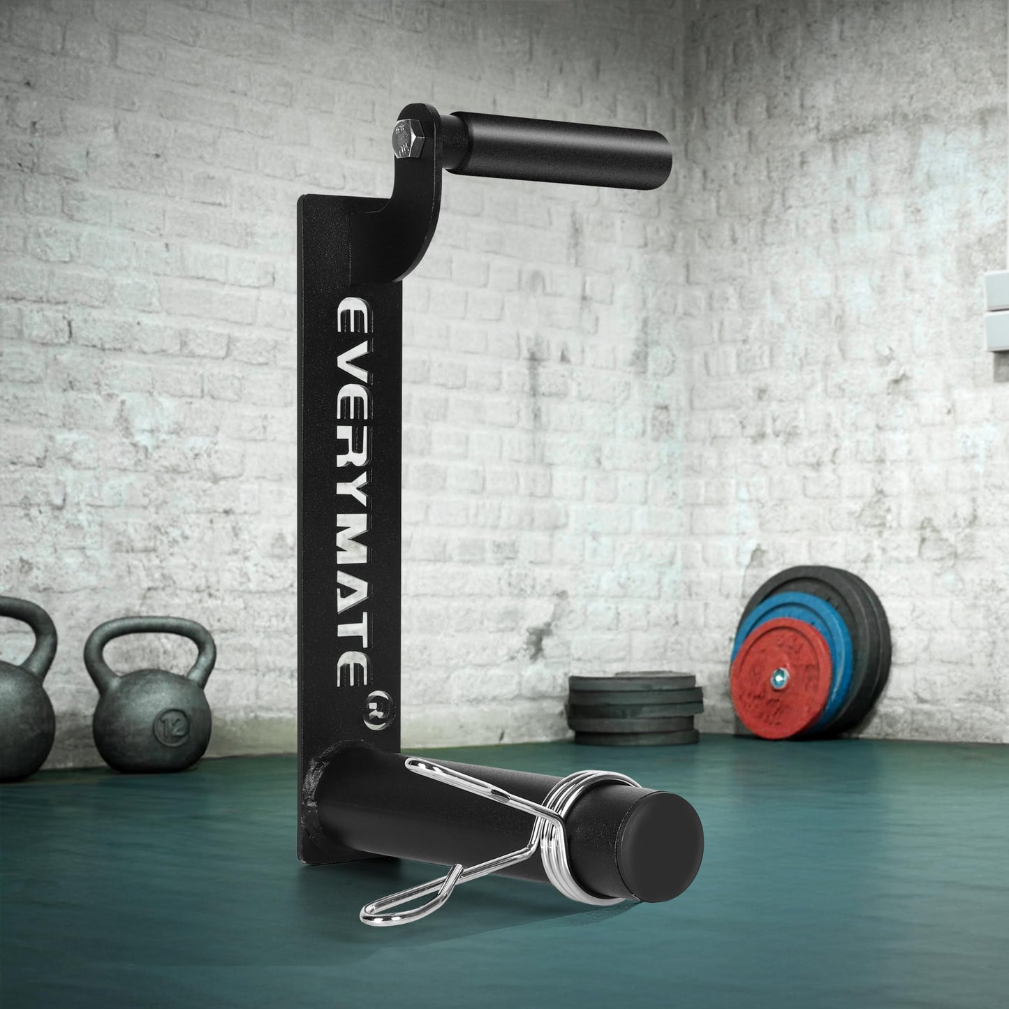 EVERYMATE Farmers Carry Handles, Farmer Walk Handles - Set of 2, Comfortable Grip Handles, Fits 2 Inch Olympic Weight Plate Home Gym Exercise Equipment