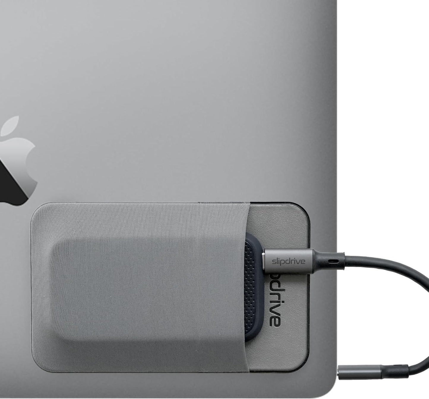 Slipdrive 5 3.2 - Portable Hard Drive Sleeve for Laptop - SSD Solid State Drive - Reusable Adhesive - x Stick on