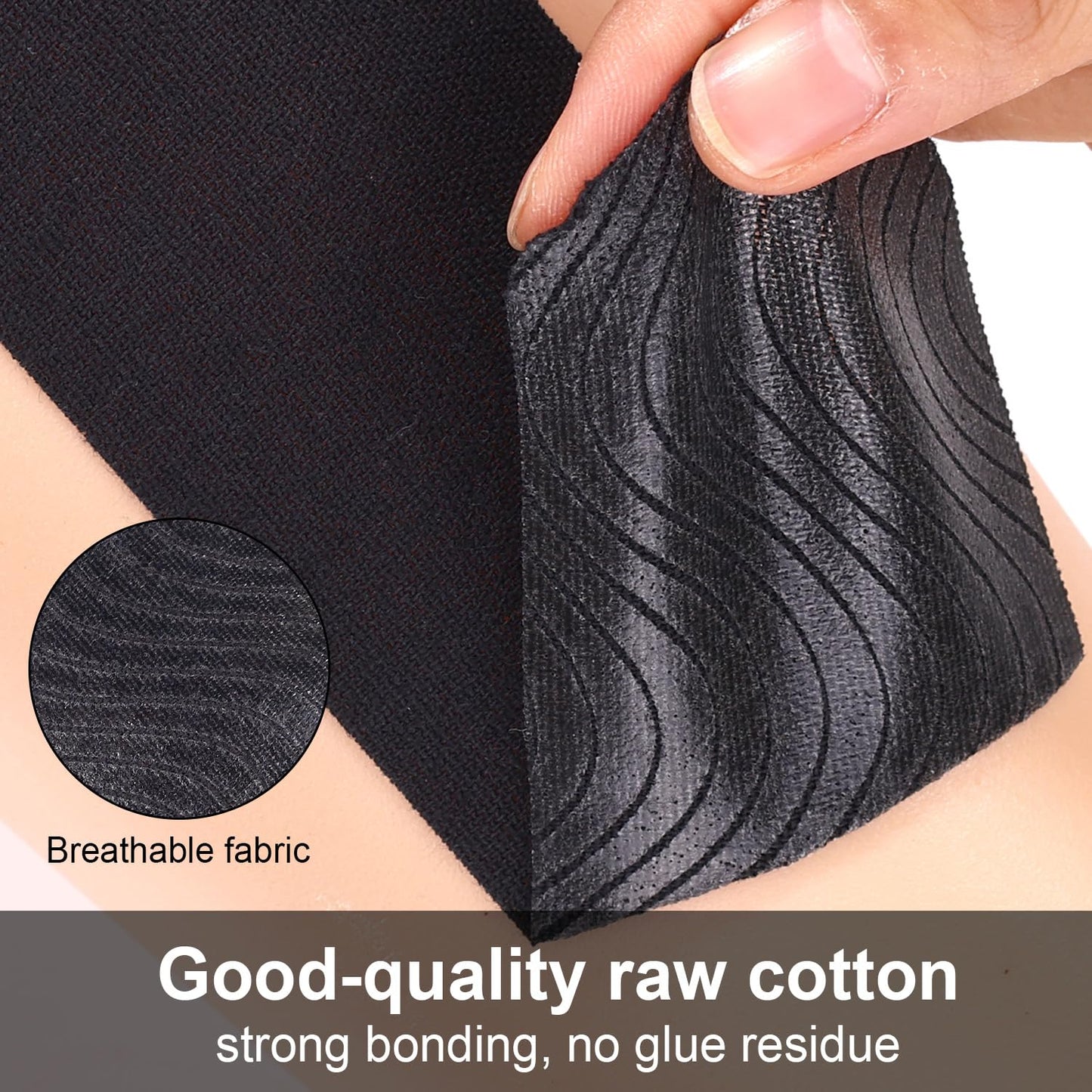 12pcs Precut Kinesiology Tapes for Calf Muscles, Waterproof & Breathable Athletic Calf Support Strips Tape Elastic Sports Tape Stickers for Swelling Muscle Recovery (Black)