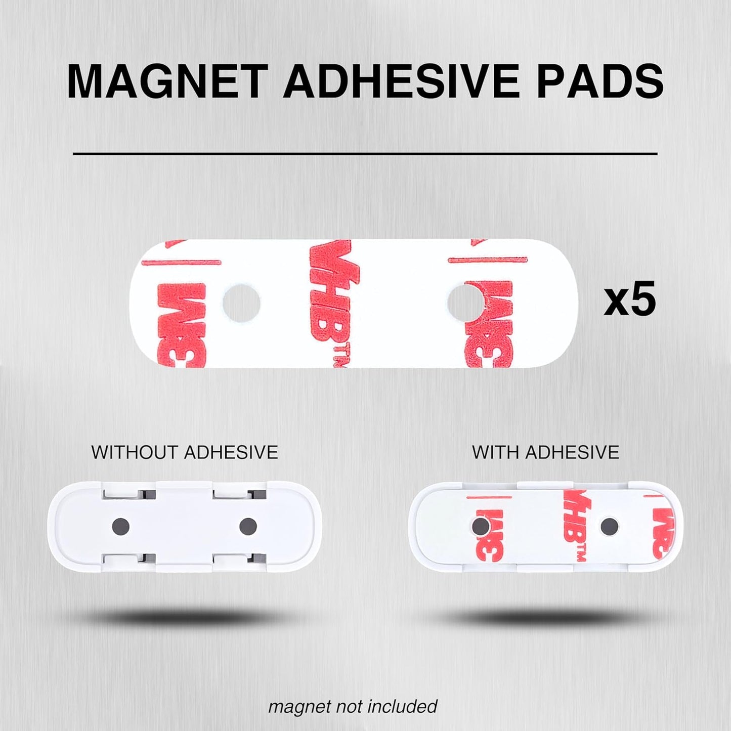 SOLVIX (5 5 Replacement Adhesive for SimpliSafe Alarm Entry Sensors and Magnets Strong Double-Sided Tape for Easy